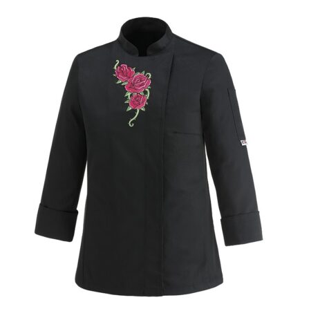 Naiste kokajakk Black Flowers Rose