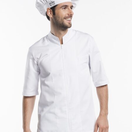 Kokajakk MONZA, valge, lühike varrukas