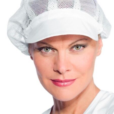 Müts CUFFIA DONNA RETE, noka ja võrguga, valge