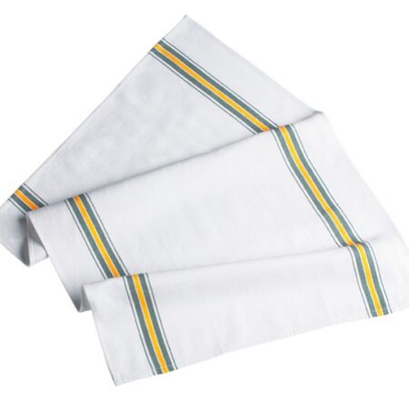 Köögirätik 50x100cm valge, triibuga
