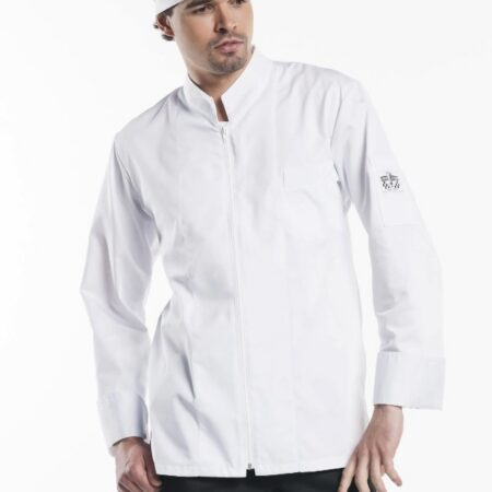 Kokajakk MONZA, valge, pikk varrukas