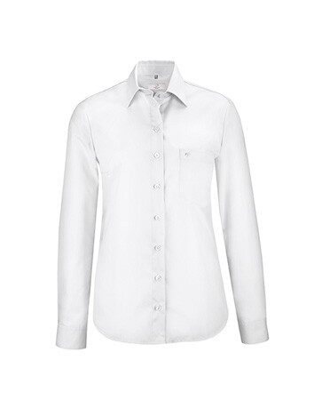 Naiste PREMIUM pluus, 100% puuvill, valge